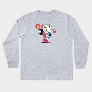 Bomberman / Dyna Blaster (Throw) Kids Long Sleeve T-Shirt